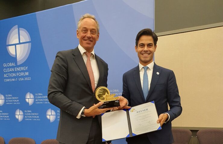 ISGAN Award uitgereikt door Minister Rob Jetten aan Baerte de Brey namens project