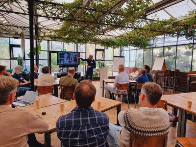 Robin Berg presenteert op de ROBUST Stakeholderdag